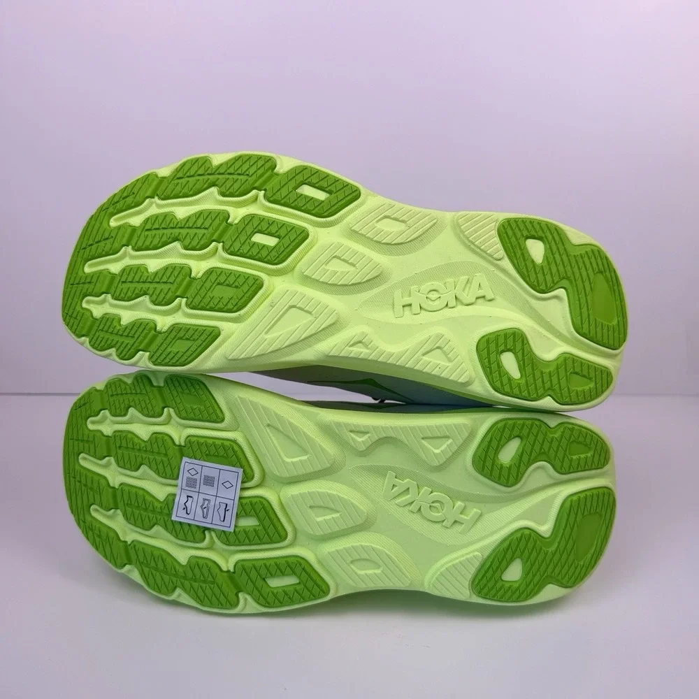 Hoka One One Rincon 5 Running Shoes Men Sz 10D Dark Lime Green 1176630 Sample